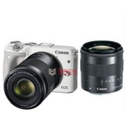 佳能(Canon) EOS M3 微单双头套机(18-55，55-200mm) （EOS M3双头套机）(白色 官方标配)