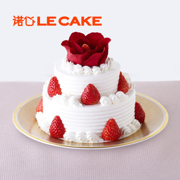 诺心lecake 宠爱蛋糕 1磅 生日蛋糕奶油口味创意新鲜节日蛋糕 礼盒装