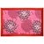 梵高14中式地毯（玫红色）（50*80）