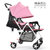 可坐可躺婴儿推车 轻便携带婴儿车 避震折叠宝宝手推车儿童童车(棉麻芭比-网款)