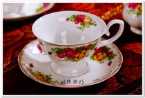 骨瓷欧式茶具15头景德镇陶瓷器英式下午茶咖啡具套装杯子碟子(英式一杯一碟（送纯白咖啡勺） 15件)