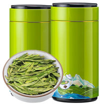 痴福  龙井绿茶新茶一级茶叶豆香型春茶浓香型礼罐装300克长款(1罐150克)