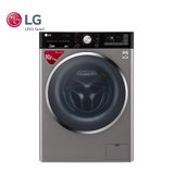 LG洗衣机 WD-QH451B7H 家用10公斤大容量全自动滚筒洗干一体洗衣机 DD变频电机 碳晶银 烘干