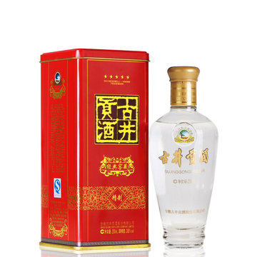 购酒网 38度 古井贡酒 经典窖藏 精制五星 250ml 浓香型白酒*