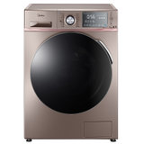 美的(Midea) MD100-1415ADQCJ 10公斤滚筒 洗衣机 洗烘一体 摩卡金