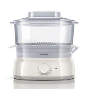 飞利浦 (Philips) HD9195 电蒸锅 家用多层智能控制食物蒸煮机 大容量可叠放多功能电蒸笼