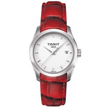 天梭(TISSOT)瑞士手表 库图系列石英表1853商务休闲时尚女表钢带皮带(T035.210.16.011.01)