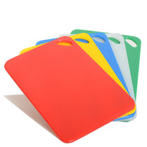 西派珂/CMCPACK 方形圆角塑料菜板侧把手多彩PE砧板定制面板(红色 规格380*260*10mm)