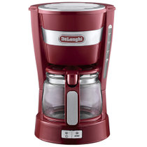 德龙（Delonghi） ICM14011 咖啡机 美式滴漏半自动咖啡壶 家用泡茶机 玻璃咖啡壶 红色