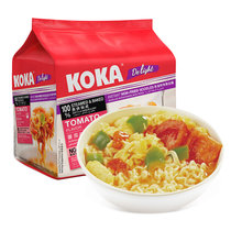 KOKA泡面85g*4新加坡进口非油炸番茄味 国美超市甄选