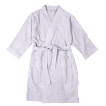 京冠(JINGGUAN)纯棉素色成人浴衣7355(灰)