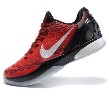 nike耐克zoomkobevi科比6代篮球鞋429659446693600黑白红42