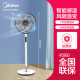 美的(Midea)电风扇落地扇家用遥控台立式大风力夏天摇头智能落地风扇SAD35EB(白色)