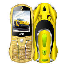 纽曼（Newman） F1 电信版/卡版迷你直板小手机 小汽车跑车款男女学生儿童备用小手机(金色)
