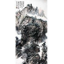 杨海威 国画 山水画 水墨写意 山水 树木 竖幅立轴