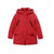 巴拉巴拉女童羽绒服中长款2018新款冬季中大童外套儿童加厚上衣女(170cm 中国红)
