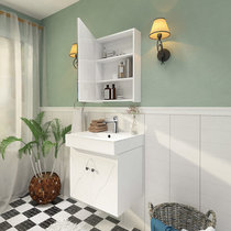 箭牌卫浴（ARROW）洗脸盆柜组合欧式简约面盆实木挂墙橡木浴室柜   AEM6G349AP(含龙头配件)