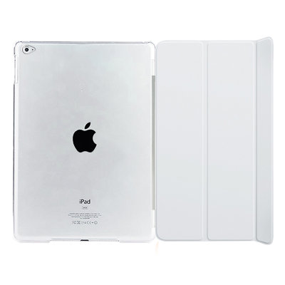 mini4保护套 smart cover前盖皮套 伴侣保护壳 ipad迷你4纤薄款(白色)