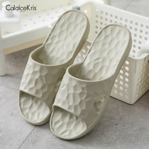 CaldiceKris（中国CK）水立方夏日防滑情侣家居家拖鞋男款CK-TX508(黑色 41)