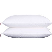 芳登床上用品 全棉立体可水洗枕芯 舒适枕头枕芯单人枕头羽丝绒枕(单边低枕 48x74cm)