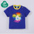 Disney/迪士尼 宝宝表情徽章男童短袖圆领T恤 儿童纯棉上衣(宝蓝 80 12-18个月)