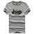 6257夏装新款战地吉普AFSJEEP纯棉圆领半袖男士体恤衫polo短袖T恤(灰色 2XL)