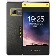 康佳（Konka）康佳K66可选移动联通翻盖双屏商务手机 老人手机 GSM手机(康佳K66)