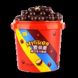 诺梵麦丽素桶装麦芽脆夹心黑巧克力纯可可脂糖果童年回忆零食520g