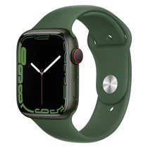 Apple Watch Series 7 智能手表 GPS款+蜂窝款 45毫米绿色铝金属表壳 苜蓿草色运动型表带MKJR3CH/A
