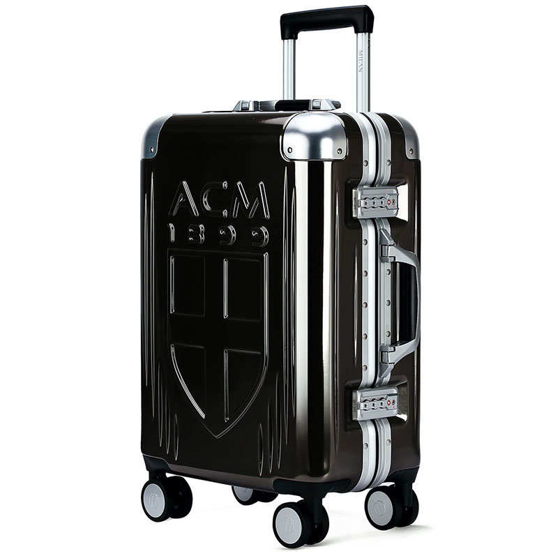 AC米兰 铝框拉杆箱密码箱行李箱女20寸旅行箱