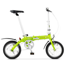 DAHON大行 经典热卖14寸单速铝合金折叠自行车 BYA412(浅绿色 14英寸)