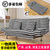 TIMI 现代简约可折叠沙发 家用沙发床 两用经济型沙发 懒人折叠沙发(深灰色款 三人折叠沙发)第3张高清大图
