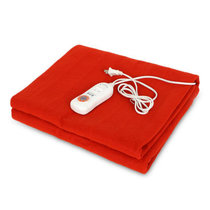 爱贝斯电热毯暖身毯单人双人电褥子安全双控调温电热毯(红色 150*70CM)