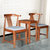 木巴新中式茶水桌椅组合全实木牛角椅阳台桌椅三件套户外家具(2牛角椅+茶几CJ184+YZ372 包邮送至楼下（乡镇不派送）)