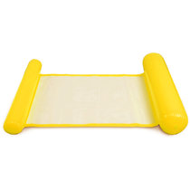 带网水上吊床可折叠靠背浮排充气躺椅浮床沙发水上游乐充气沙发tp1170(浅灰色)