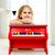 德国可来赛Classic world 儿童钢琴木质玩具 宝宝机械台式木质小钢琴 启蒙乐器(红色仿真机械钢琴)