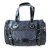 迪士尼 米奇帆布肩挎包手提包水桶包 PU配皮米奇印花图案 6005(黑色)