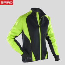 spiro 秋季软壳外套女运动户外防风保暖夹克越野上衣跑步骑行专业外套S256F(绿色 L)