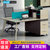 艾诺狄斯 现代简约员工工作位办公桌椅双人位AM系列办公家具可定制人造板(苏香桐四人位 默认)
