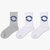 SUNTEKthumb socks国潮袜子女ins潮 立体圆圈logo运动袜中筒袜男白色袜(均码(全店袜子任选3双包邮) 灰色+白色+白色)