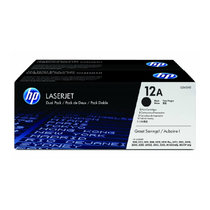惠普（HP) Q2612A硒鼓 适用2612a 1020 M1005 HP1010 HP1005 HP1018打印机墨粉(黑色 Q2612A双包装)