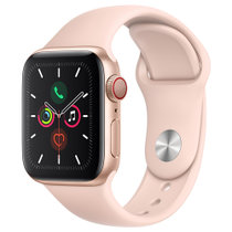 Apple Watch Series5智能手表GPS+蜂窝网络款(40毫米金色铝金属表壳搭配粉砂色运动型表带 MWX22CH/A)