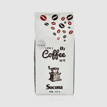 Socona三合一速溶咖啡 卡布奇诺泡沫咖啡 即溶咖啡粉500g 原料