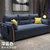 TIMI天米现代简约沙发床 多功能沙发床 客厅卧室两用沙发床 布艺沙发床(深蓝色 1.8米储物沙发床)
