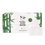 顽皮熊猫1提8卷生竹浆纤维有芯卫生可冲厕所卷纸无塑料包装8卷The Cheeky Panda