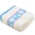 三利 纯棉缎档枫叶毛巾单条装 34x76cm（新疆西藏青海不发货）(蓝缎)