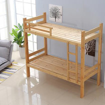 简约时尚环保双层实木床松木床 上下铺床WB-JX001
