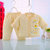 2014新款婴幼儿宝宝居家休闲棉服套装 宝宝外出服棉服两件套套装(黄色 73cm)