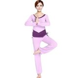 梵歌纳正品瑜伽服10022加大码韩版瑜伽服套装 浅紫深紫XL
