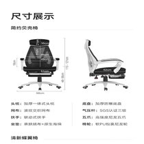 虎源萨尚人体工学可躺电脑椅办公椅HY-1223(贝壳型靠背联动扶手人体工学办公电脑椅 默认)